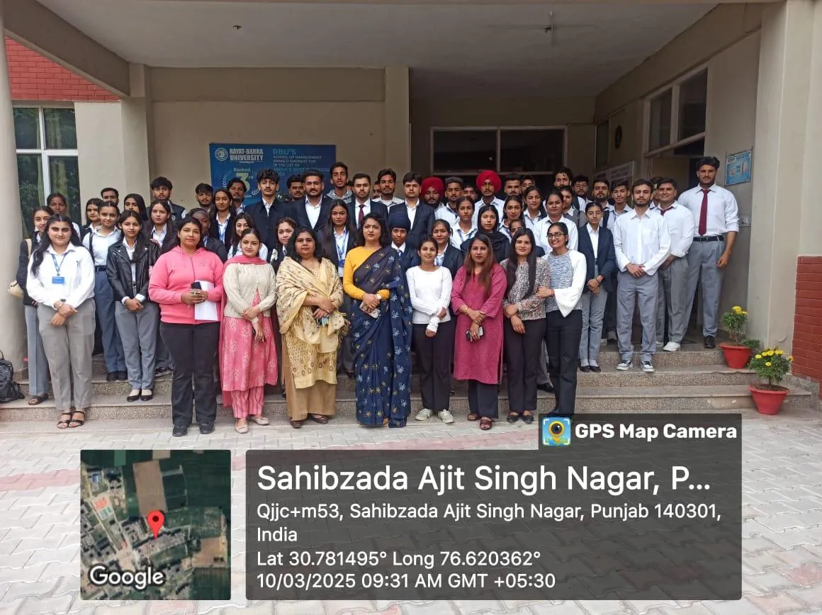 BBA students of USMS, visited Avon Cycle Limited, gaining insights into manufacturing, supply chain, quality control, and operations, interacting with experts, and enhancing practical understanding of real-world business processes.(10/03/2025)
