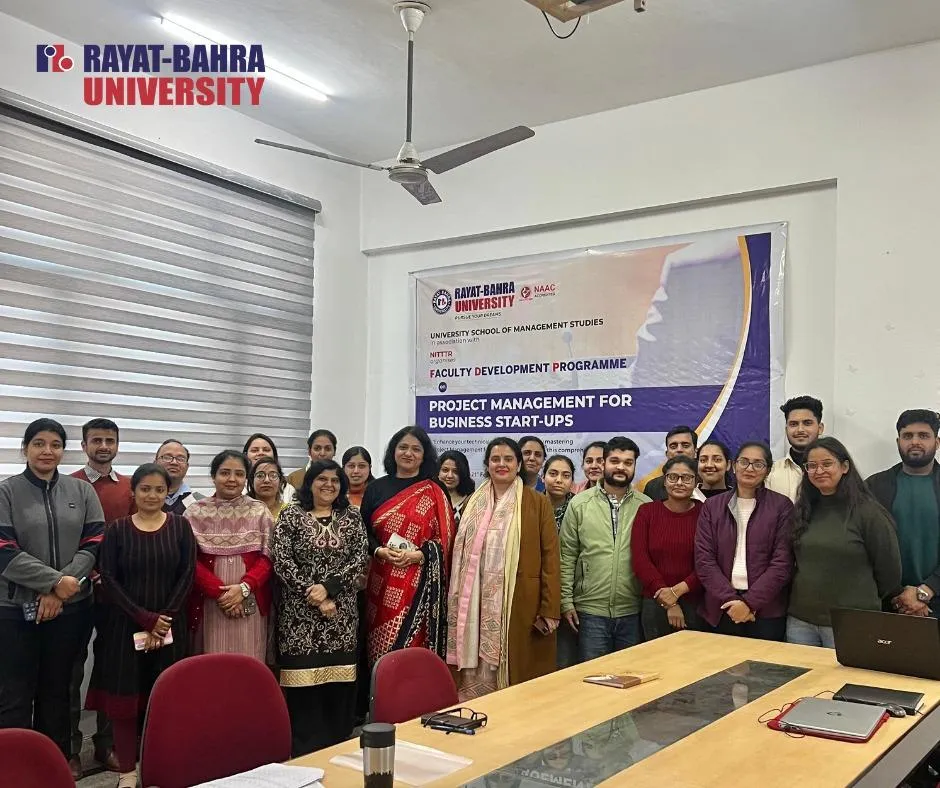 University School of Management Studies, in collaboration with NITTTR hosted a five-day FDP on Project Management for Business Startups, featuring expert insights and aiming to enhance participants’ skills in effective execution, innovation, and sustainable growth.(17.02.2025)